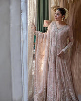 light  pink embellished outfit